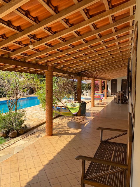 Vacation site with heated pool