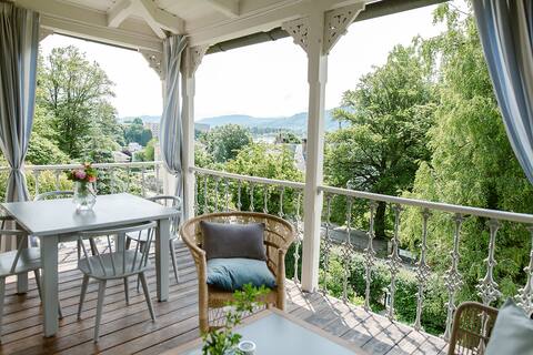 Villa Hygiea, apartment with 2 SZ & private lake access