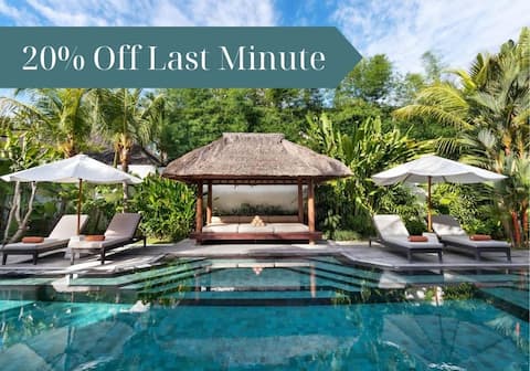 20% Off! 12Bd/30Pax: 2Pools Family Rooms Seminyak