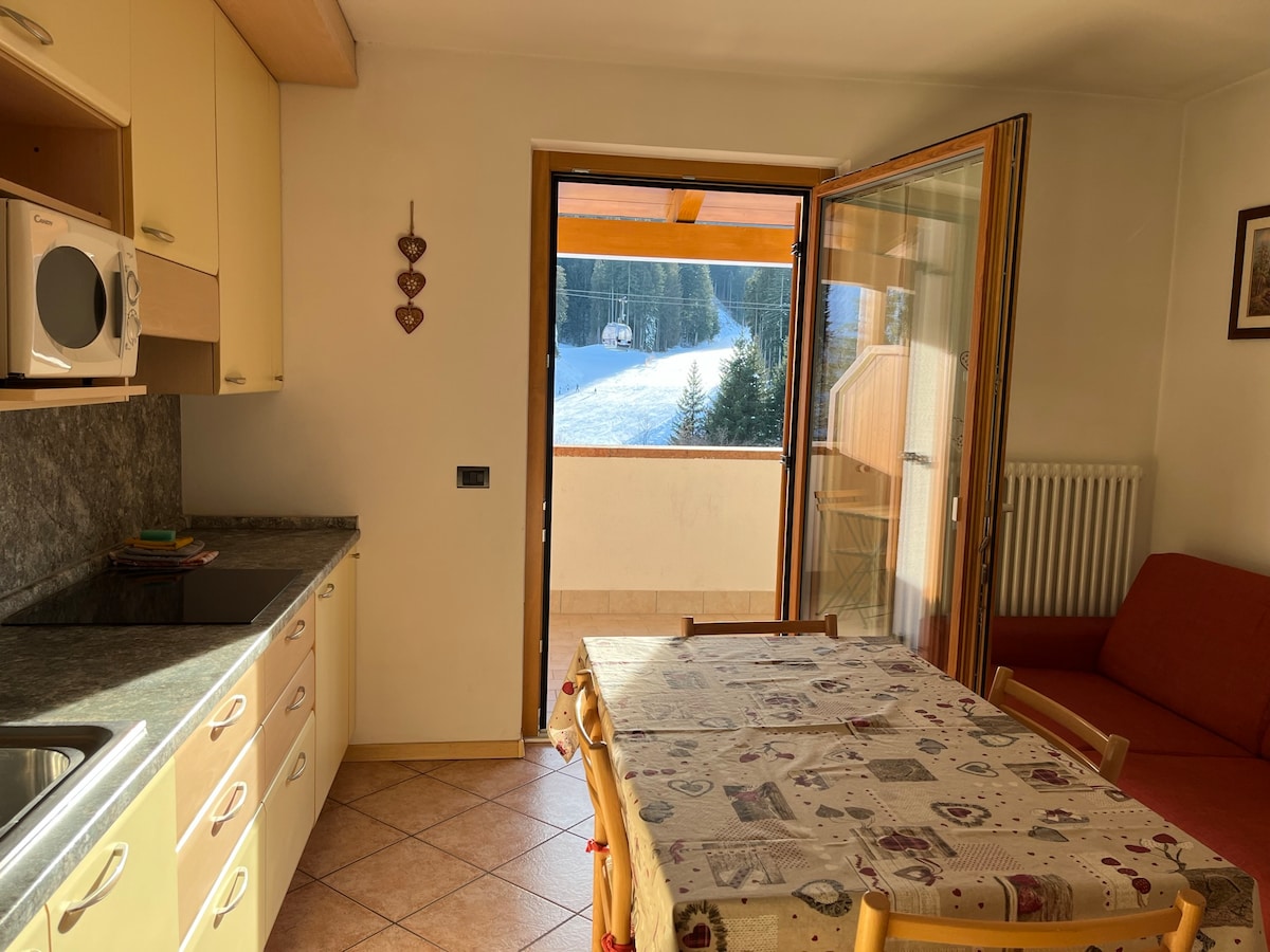 Popular Airbnb listing: (Andalo) 1 Bedr + sofa bed + Paganella view in Andalo