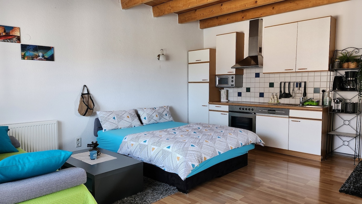 Sofá cama en el piso superior