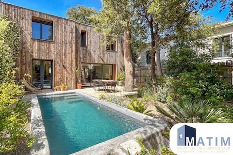 Villa Rethel with pool in the heart of Montpellier