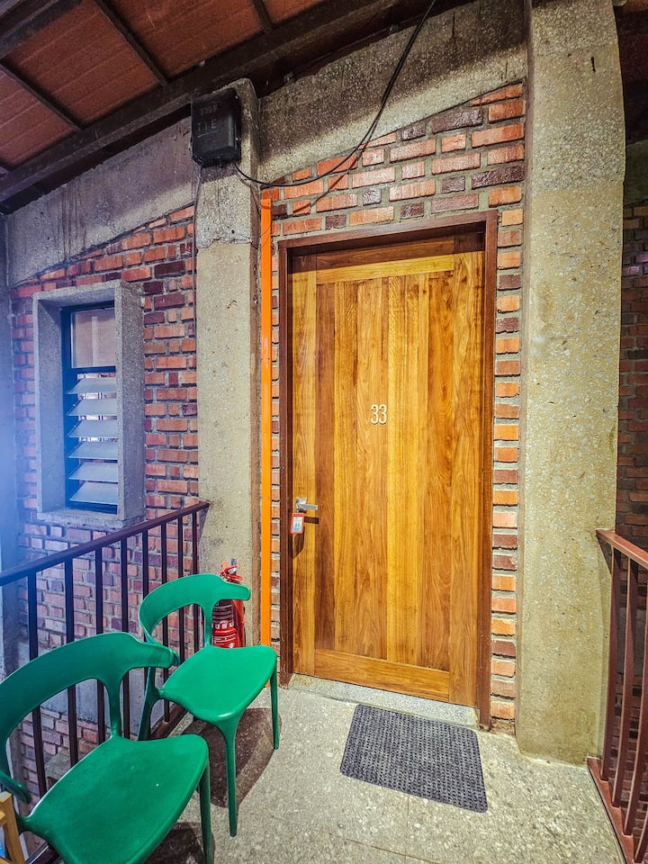 Bedroom 33 sleeps 2 to 6 pax, is on the topmost floor, beside the indoor living hall.