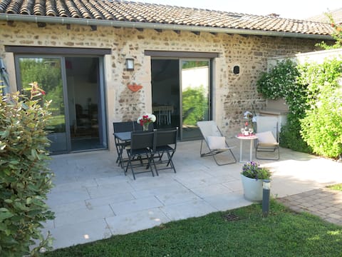 Converted Stone Wine Cellar Home • Beaujolais