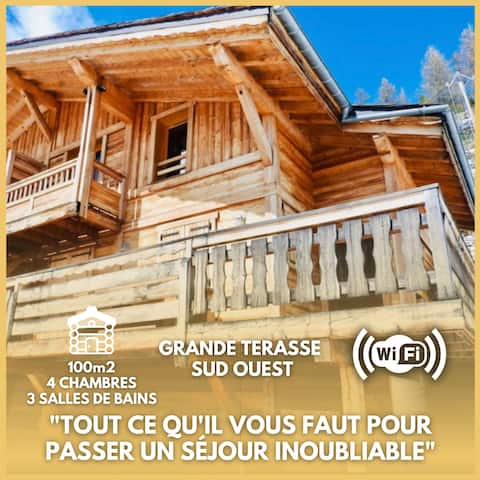 Beautiful wooden chalet, Isola 2000