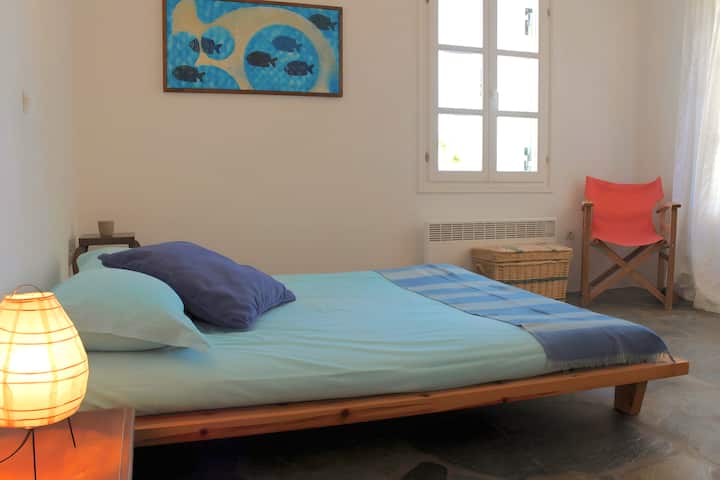 Double bedroom with access to patio