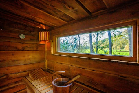 4 persons WELNESS Woodhouse with SPA & sauna