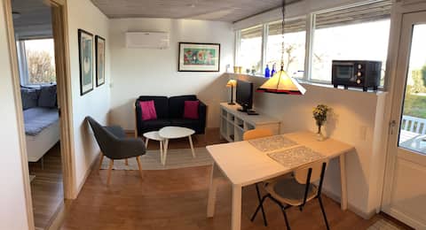 Nice annex with private entrance and terrace.