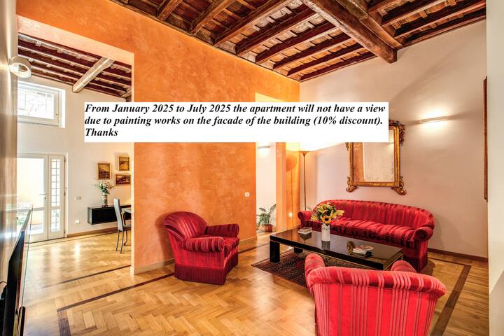 Three double bedrooms in the Trevi Fountain