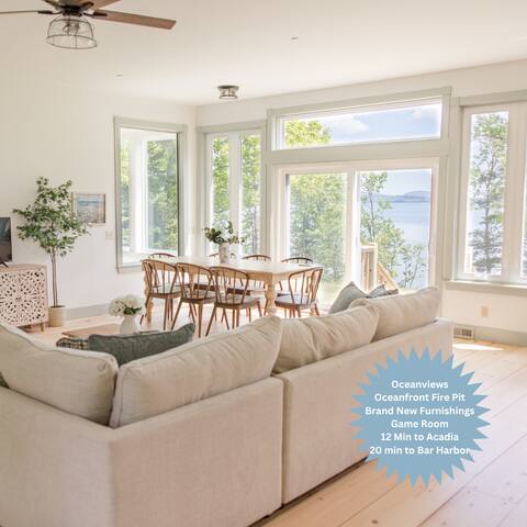 Designer Oceanfront, Acadia Views, Near Bar Harbor