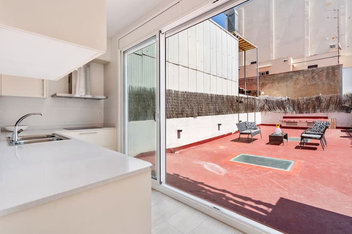 Space & Privacy: Terrace, Ac, Central Gràcia - Barcelone