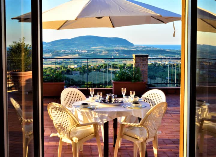 Terrazza Mariani Vedi E Visita Le Marche Wi-fibra - Recanati
