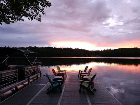 Lake Front with Amazing Sunset on McGrath Pond