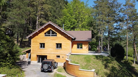 Large chalet with 60 m² terrace, stunning views