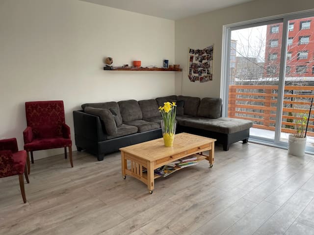 The Red House with backyard in Little Italy