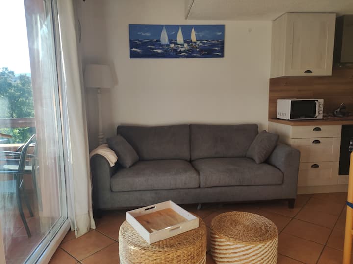 Plage à Pied/piscine+clim/terrasse Apéro - Zonza