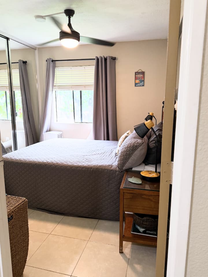 The back bedroom has an ocean view.