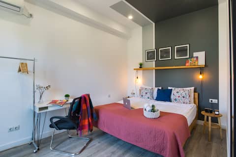 ❃Tulip ✔1BR ✔ Self Checkin ✔ Garden ✔ BBQ ✔Netflix