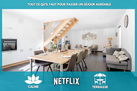 Les Pénates de Camiers  Quiet - Terrace - Netflix
