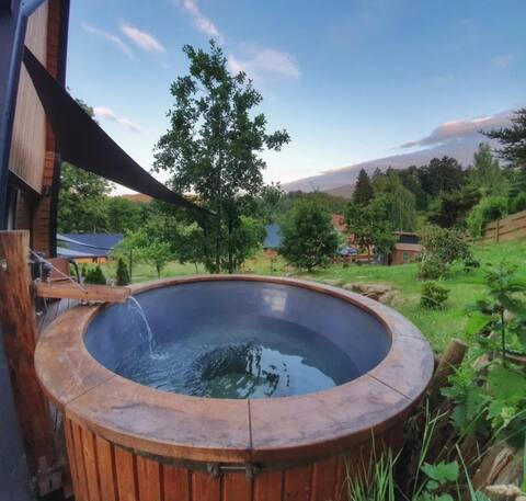 Domandi lodge 1 - sauna, hottub, sun deck, nature