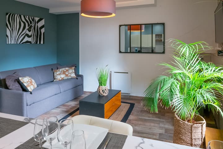 Logement Cosy Avec Terrasse Classé 3* - Thuir