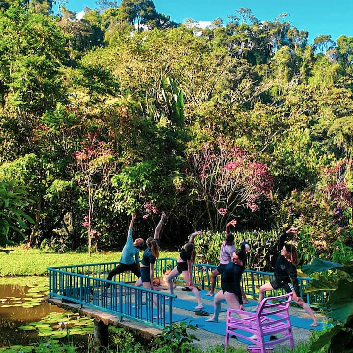 Cabaña Circular Privada - Jardín