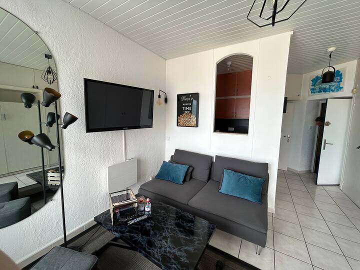 Studio Cœur Station Vue Pleine Mer & Port | Wifi - La Grande-Motte