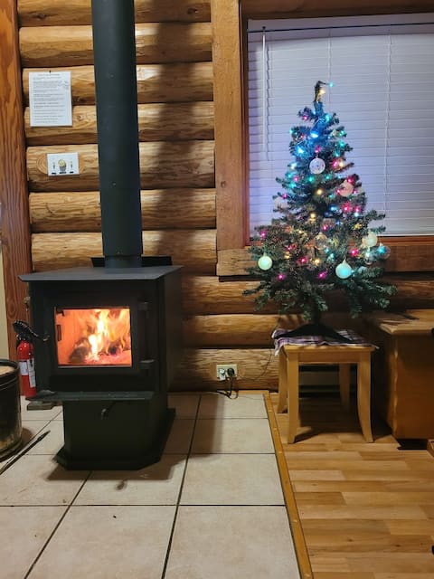 Oceanfront log cabin, Gillies Bay Texada Island