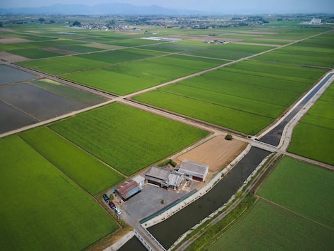 [Limited to 1 group per day] Old private house surrounded by 360-degree rice fields | Fully equipped