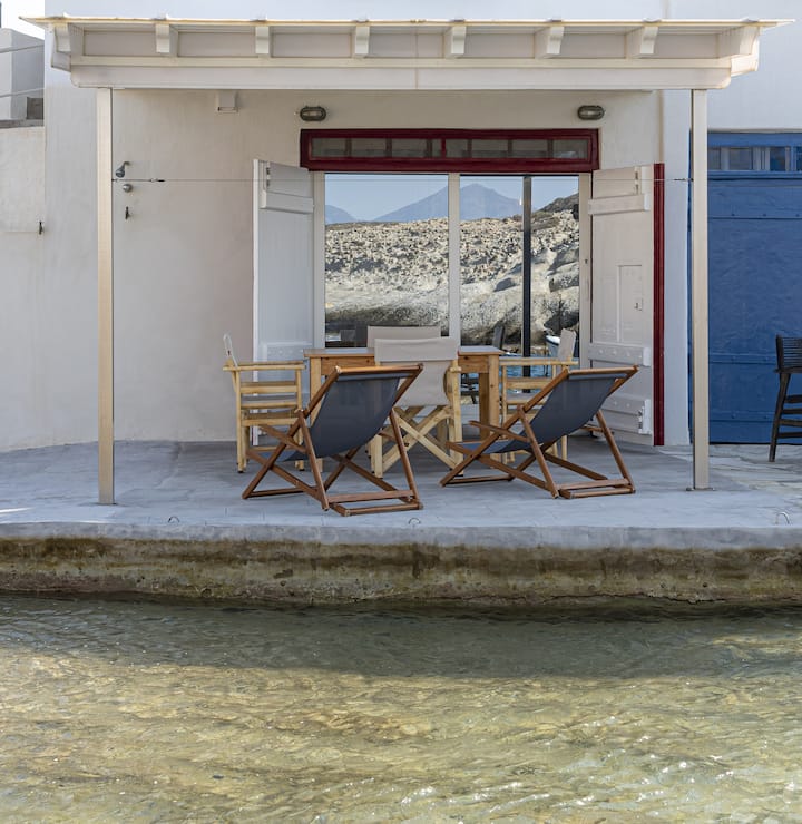 Achinos By The Sea Milos Beachfront Boathouse - Cycladic houses