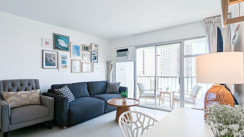 (5Beds)2BR+3rd Room+2Bath+Lanai Ocean view+Parking