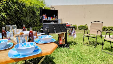 5 minutes from the Glass Bridge/BBQ/Garden/parking