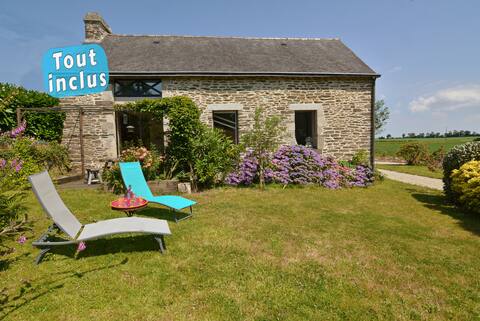 In the park of a quiet and rural manor