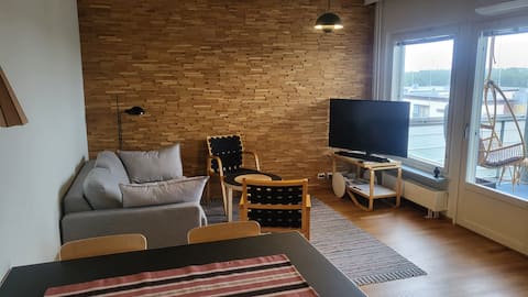 Successful Airbnb property: Two-room apartment with sauna and sea view in the city center in I Pokkinen