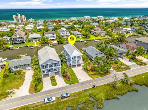 5BR Litchfield Beach Waterfront, family vacation