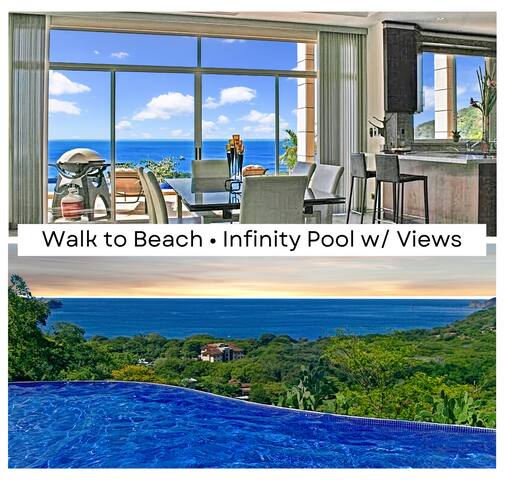 Ocean View Villa | Infinity Pool | BBQ | Nr Beach