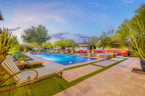 Enjoy resort-inspired grounds with a heated pool
