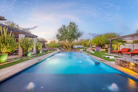 Enjoy resort-inspired grounds with a heated pool