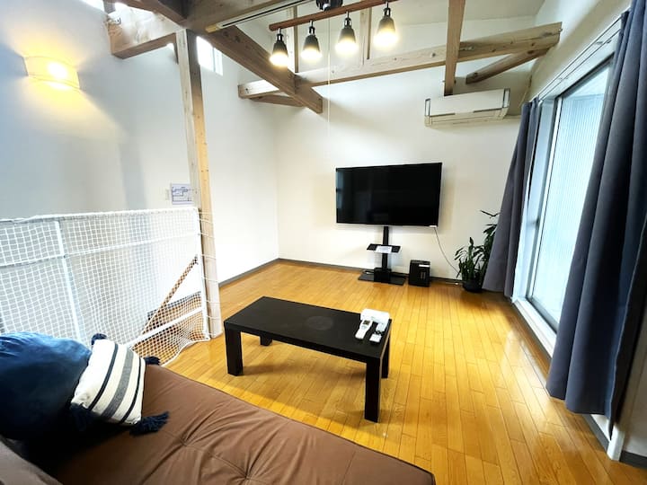 Entire House, Free Parking, Near Beach, 3people - 福岡市