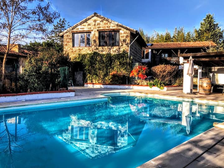 L'or Et Des Landes House With Swimming Pool With View Of The Forest - Barbaste