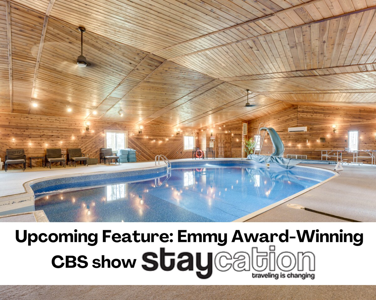 Epic Indoor Pool w/slide & hot tub close to beach Houses for Rent in