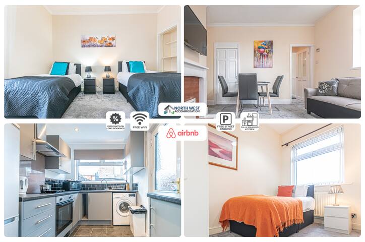 Newton Heath 3BR Company Stay Free WiFi & Parking gallery image 5