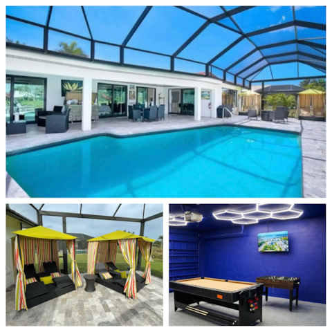 New Home, 6 Beds, Heated POOL / Game Room