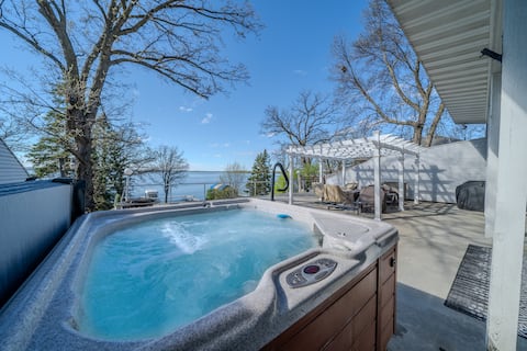 Pontoon/Hot tub Sauna/Game&Theater Big Detroit Lk