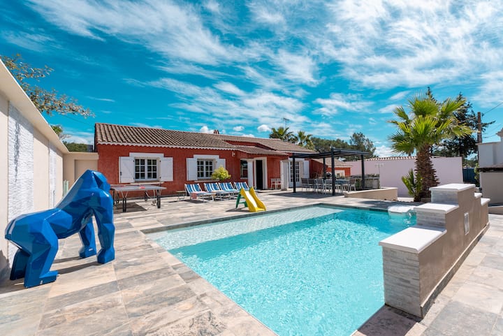 Villa ÉVasion : Confort Piscine & Spa 12p - Costa Azul