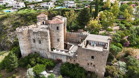 Praia a Mare Castle with a sea view