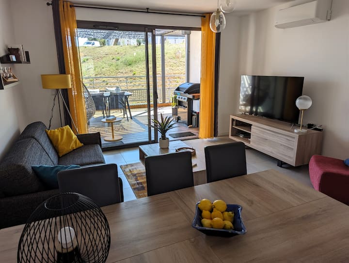 T3 Maquis - Terrasse Plein Sud - Clim & Wifi Fibre - Porticcio