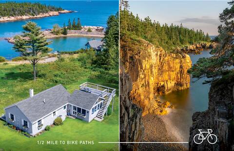 Stylish ocean-view home on Acadia's Schoodic Loop