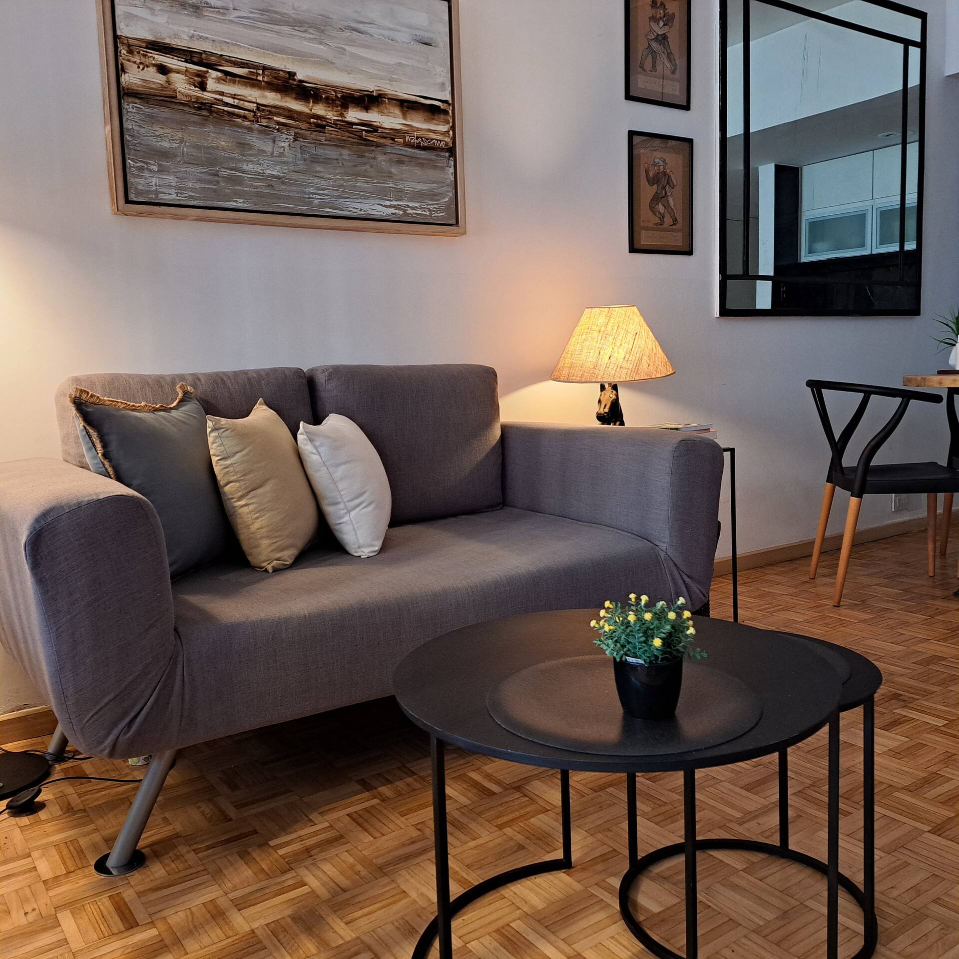 Apartamento mobiliado de 1 quarto em Retiro