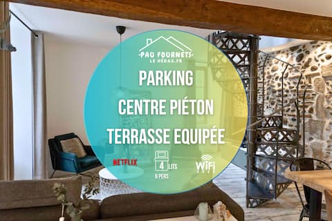 AUTHENTiQUE-Hyper Centre-Parking-Terrasse-Calme